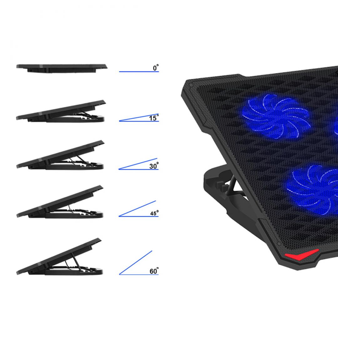 Platinet PLCP5FB Notebook Hűtő Black