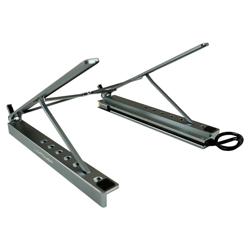 LC Power LC-HUB-C-MULTI-STAND Notebook állvány USB-C Multi Hub Silver