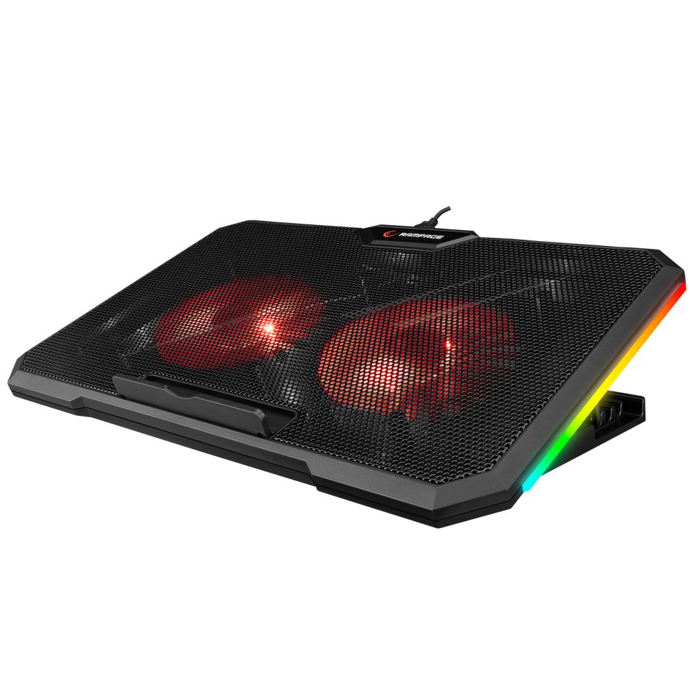 Rampage AD-RC12 Gamezone RGB Notebook hűtő Black