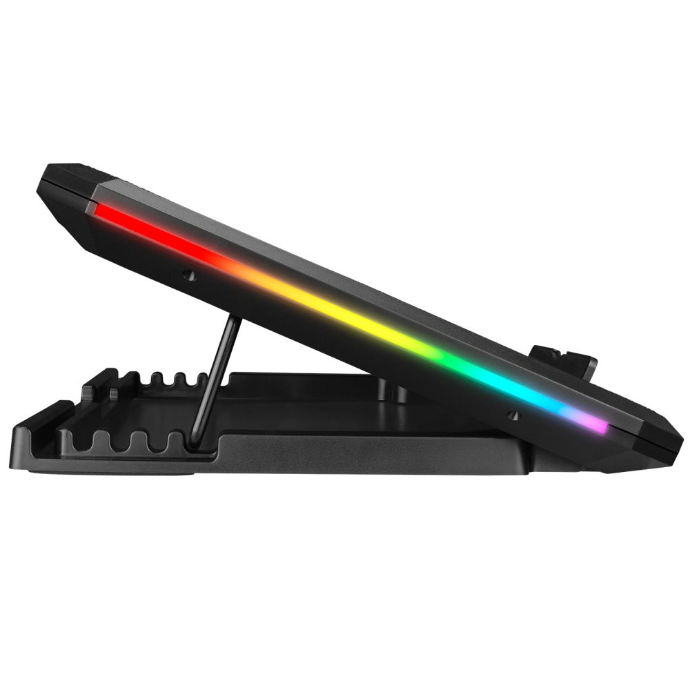Rampage AD-RC12 Gamezone RGB Notebook hűtő Black