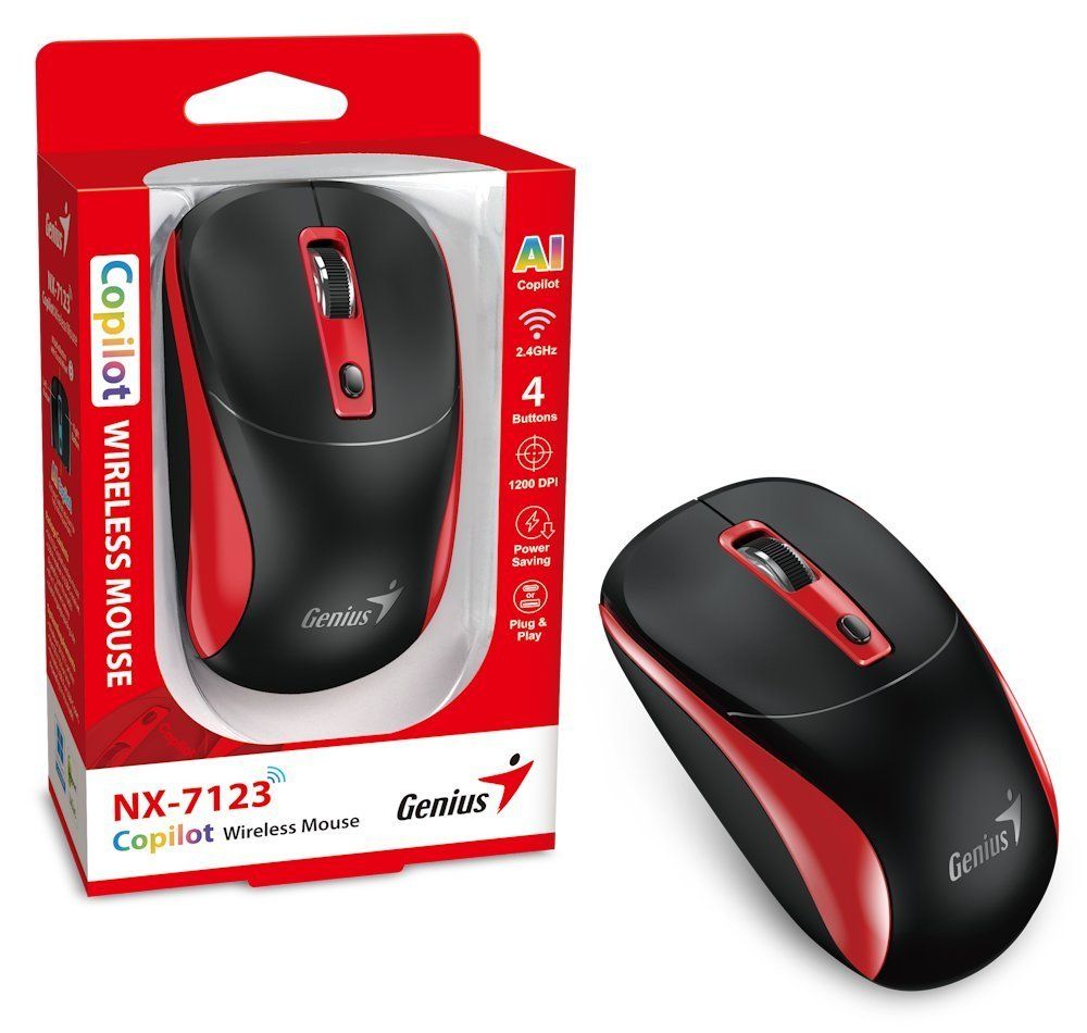 Genius NX-7123 Wireless Mouse Black/Red