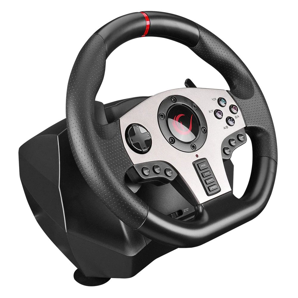 Rampage V902 PC-3 Pedal Gaming Wheel Black