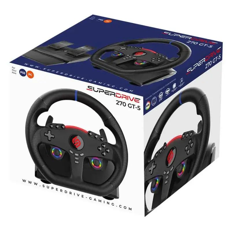 Subsonic Superdrive Multi 270 GT5 Steering Wheel Black