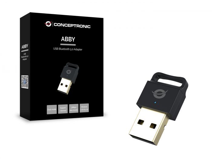 Conceptronic  ABBY06B Bluetooth 5.0 USB Adapter Black