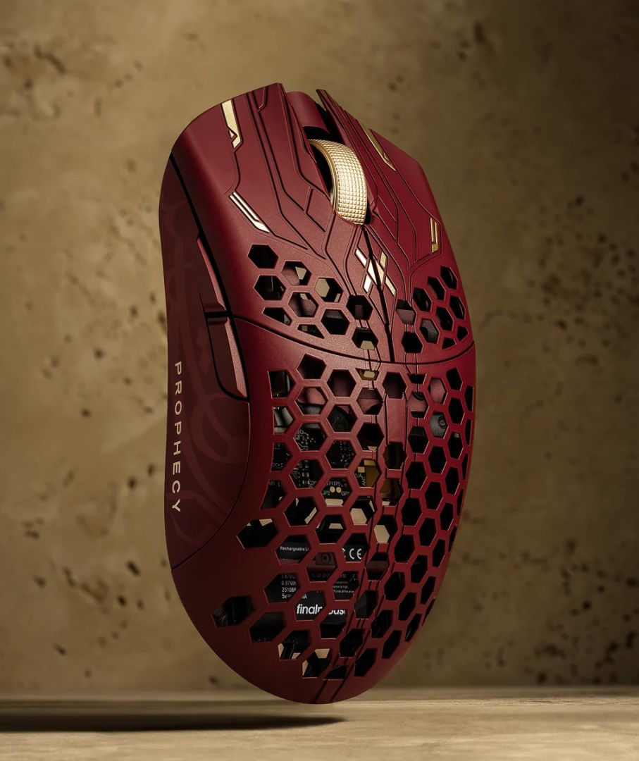 Finalmouse ULX Prophecy Scream Classic Wireless Gaming Mouse Red