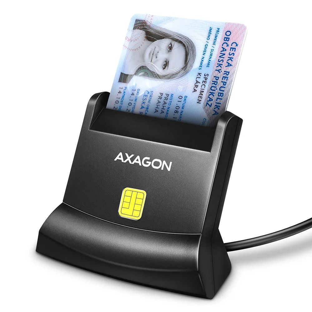AXAGON CRE-SM4N Smart Card Reader Black