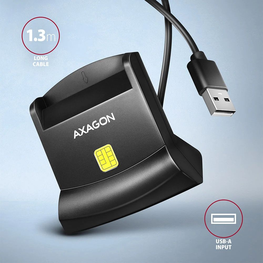 AXAGON CRE-SM4N Smart Card Reader Black