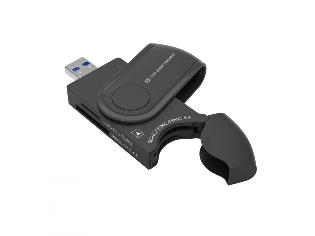 Conceptronic  BIAN04B 4-in-1 USB 3.0 Card Reader Black