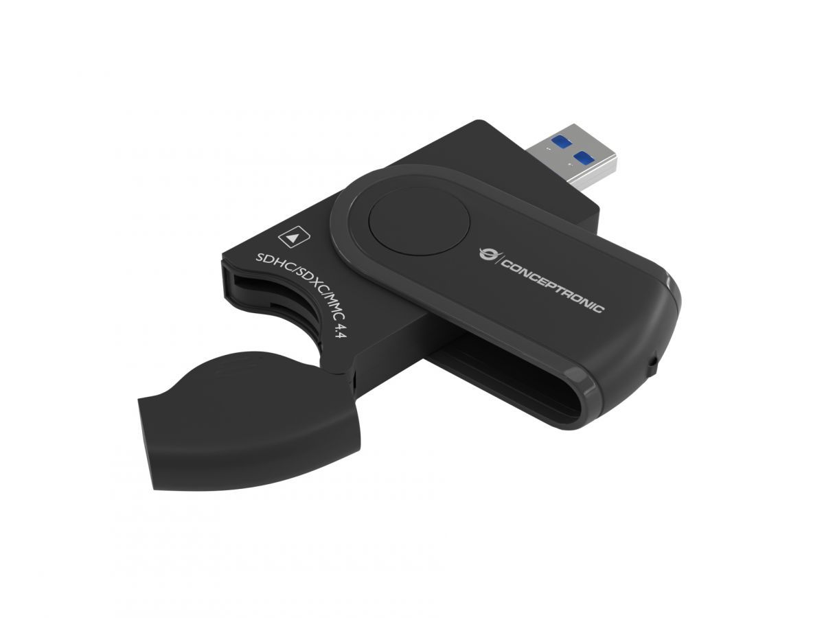 Conceptronic  BIAN04B 4-in-1 USB 3.0 Card Reader Black