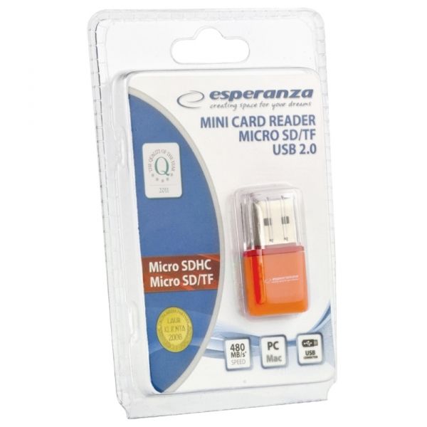 Esperanza Micro SD USB kártyaolvasó