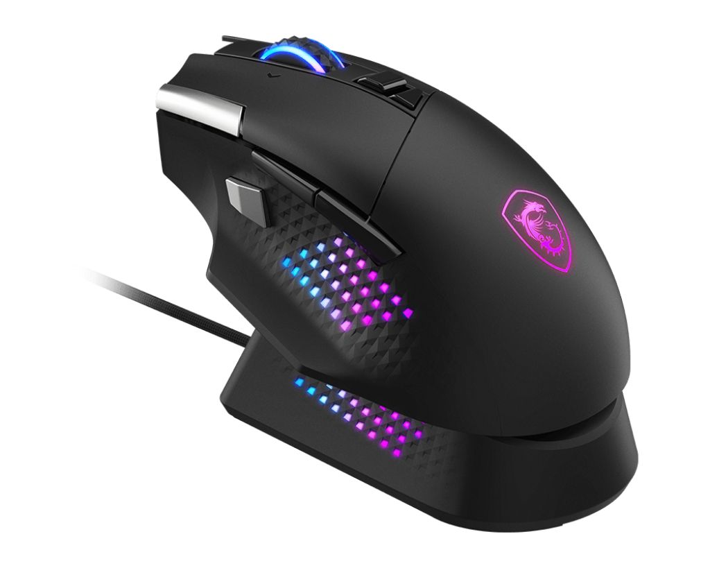 Msi Versa Pro Wireless + Mouse Dock Pro Gaming Mouse Black