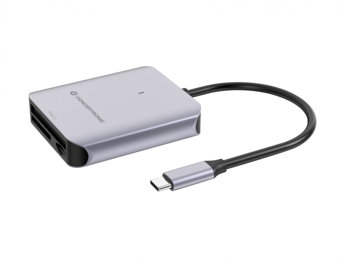 Conceptronic  BIAN09G 3-in-1 Card Reader Grey