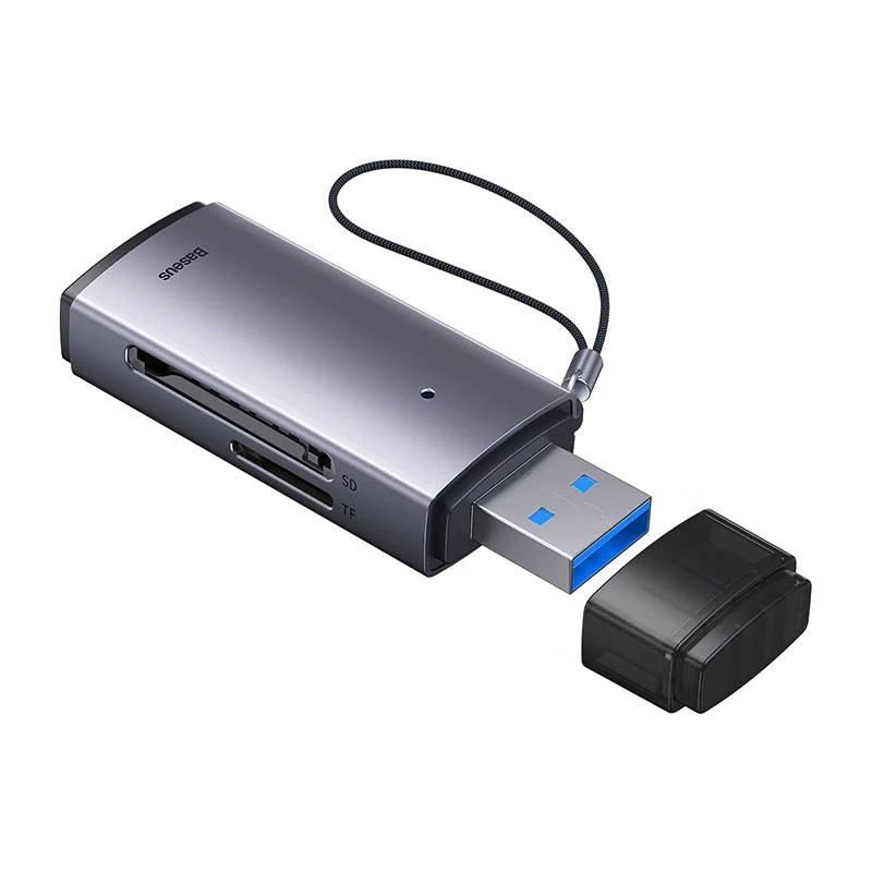 Baseus Baseus Lite Serie USB-A Kartenleser Grau