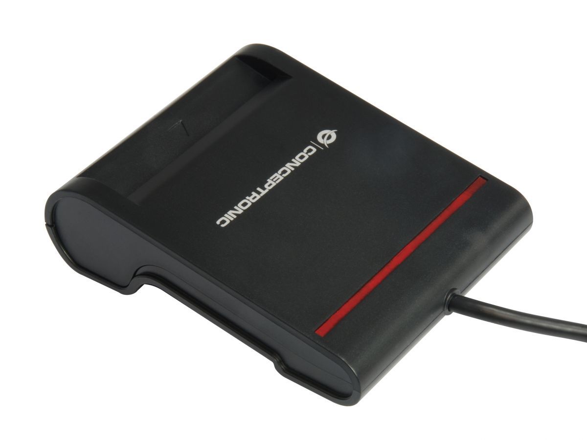 Conceptronic  SCR01B Smart ID Card Reader Black