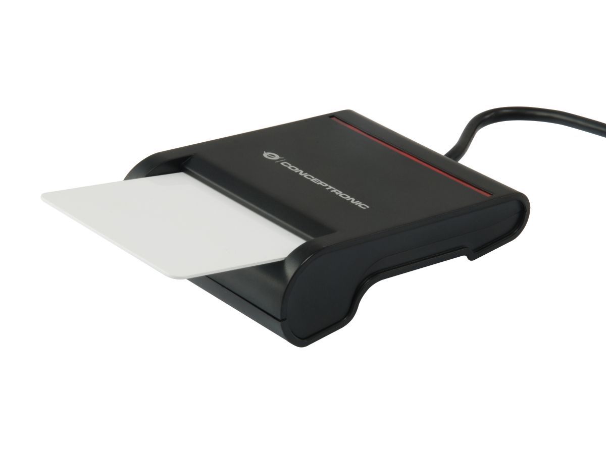 Conceptronic  SCR01B Smart ID Card Reader Black
