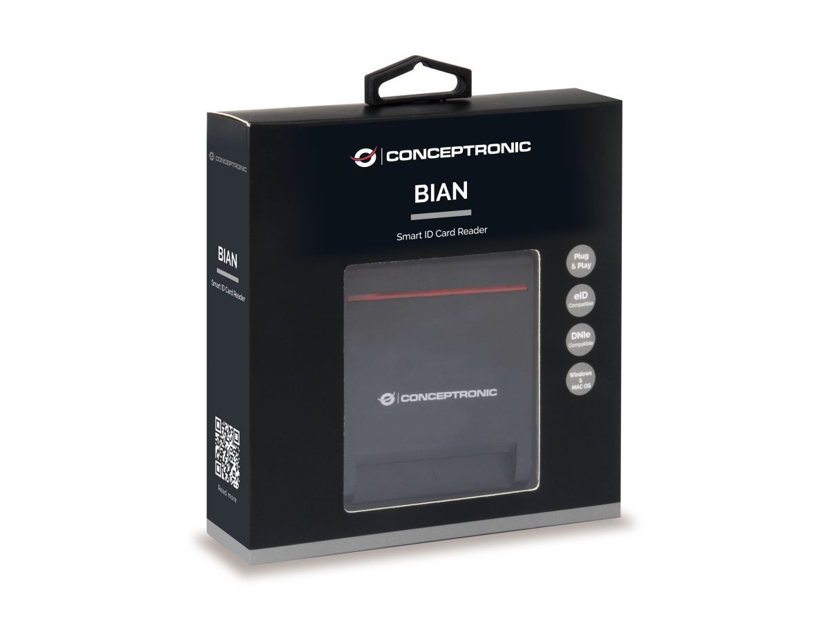 Conceptronic  SCR01B Smart ID Card Reader Black