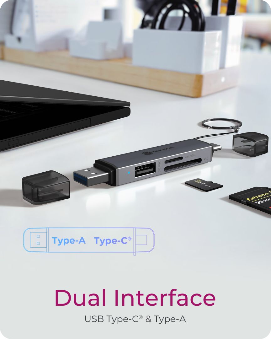 Raidsonic IcyBox IB-CR203-CU3 3-in-1 Card Reader Black