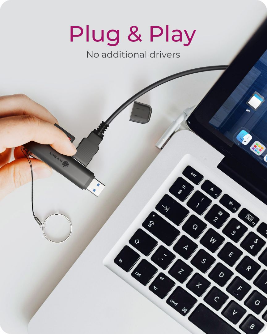 Raidsonic IcyBox IB-CR203-CU3 3-in-1 Card Reader Black