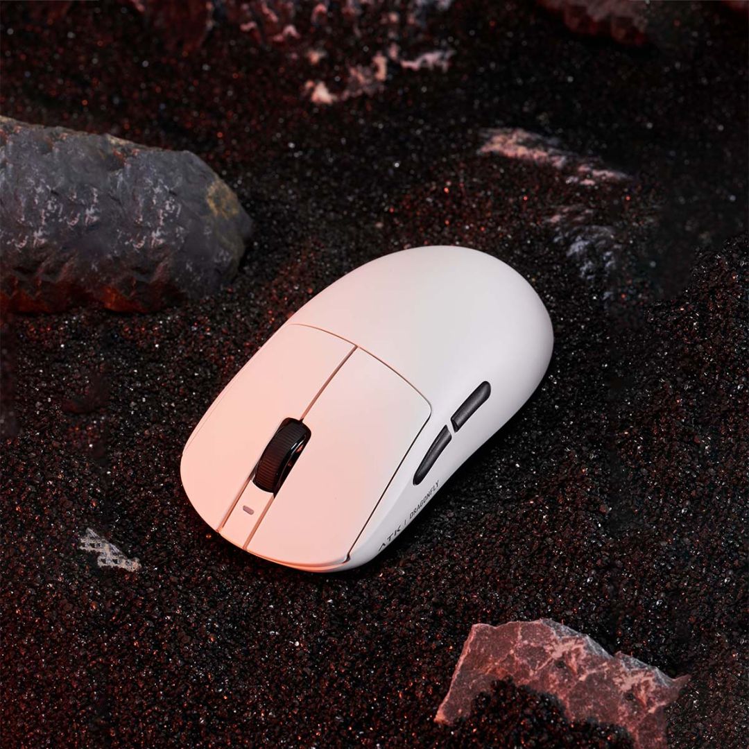 ATK Dragonfly A9 Gaming Wireless Bluetooth Mouse White