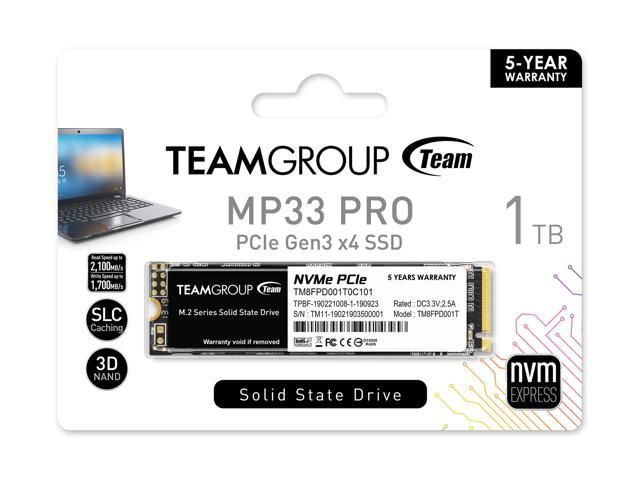 TeamGroup 1TB M.2 2280 NVMe MP33 Pro 