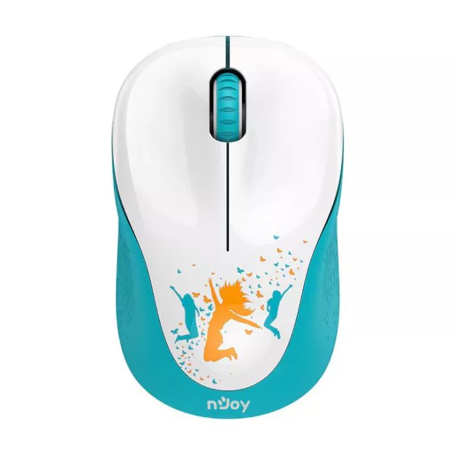 Njoy MSWL-W110-CM01B Wireless Mouse White/Blue
