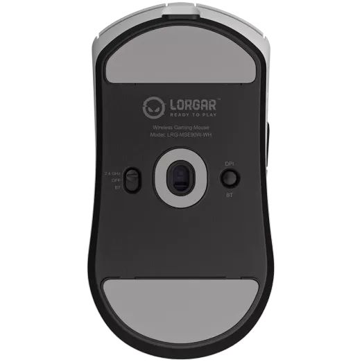 LORGAR MSE90W Magnesium Alloy Wireless Gaming Mouse White