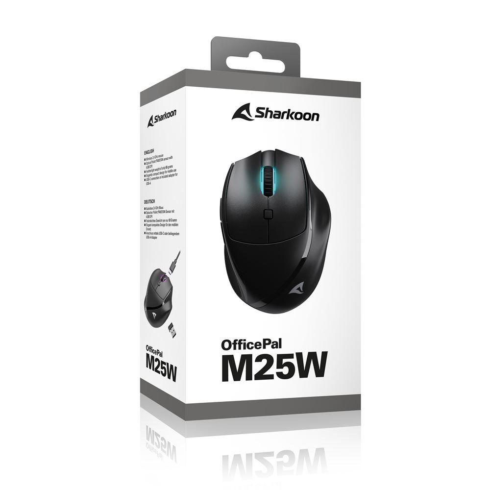 Sharkoon OfficePal M25W Gaming Wireless Mouse Black