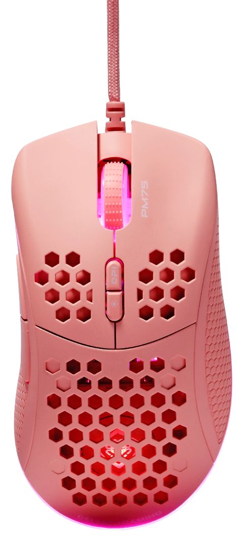 Deltaco GAM-108 PM75 Ultra Light Gaming Mouse Pink