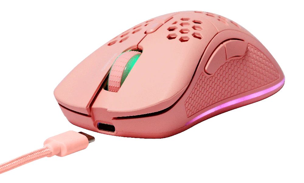 Deltaco GAM-120 PM80 Wireless Lightweight Gaming Mouse Pink