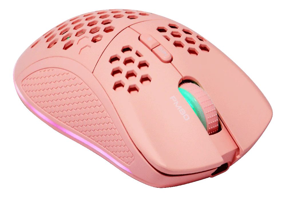 Deltaco GAM-120 PM80 Wireless Lightweight Gaming Mouse Pink