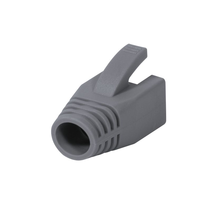 Logilink Strain Relief Boot 8mm for Cat.6 RJ45 plugs 50db Grey
