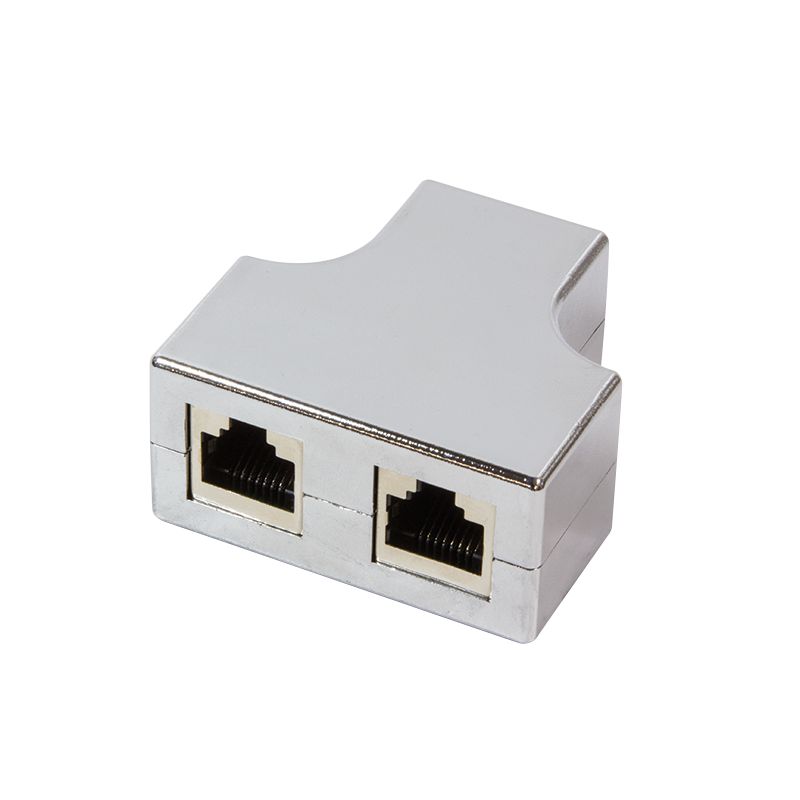 Logilink Modular T-adapter 1 x RJ45 female to 2 x RJ45 female socket