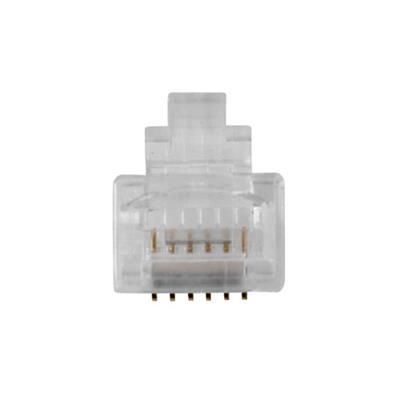 ACT RJ12 (6P/6C) modulaire connector for round cable with stranded conductors 25db/csomag
