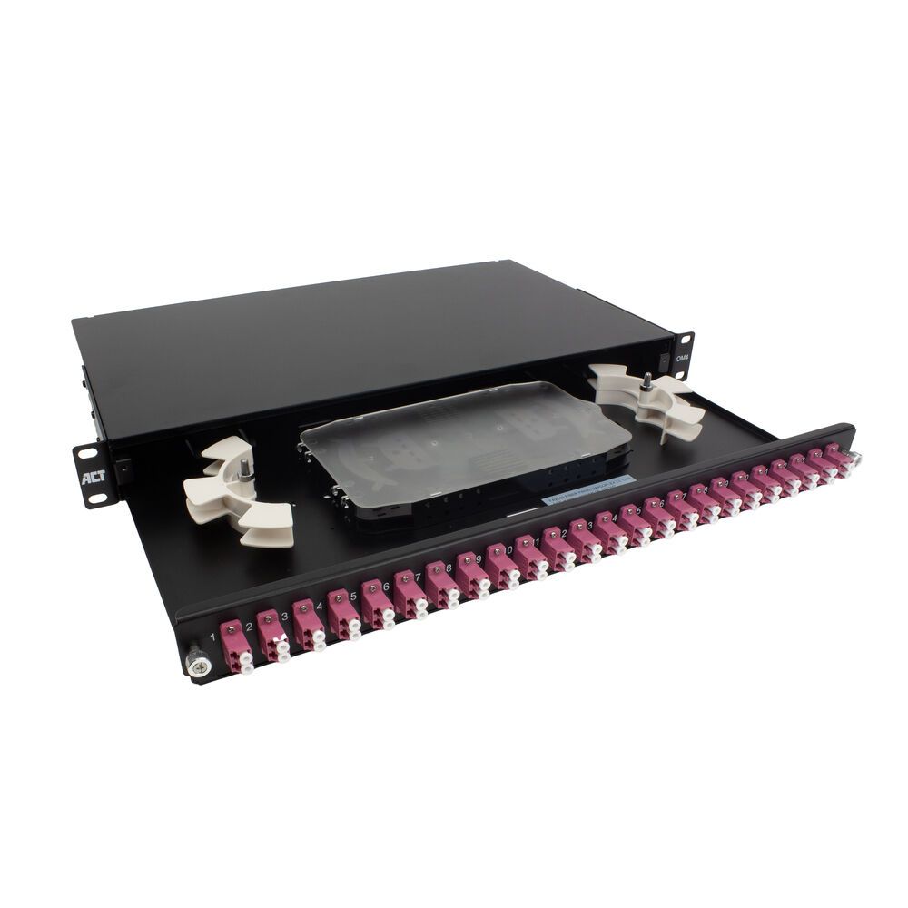 ACT Fiber panel  24 x duplex LC multimode OM4
