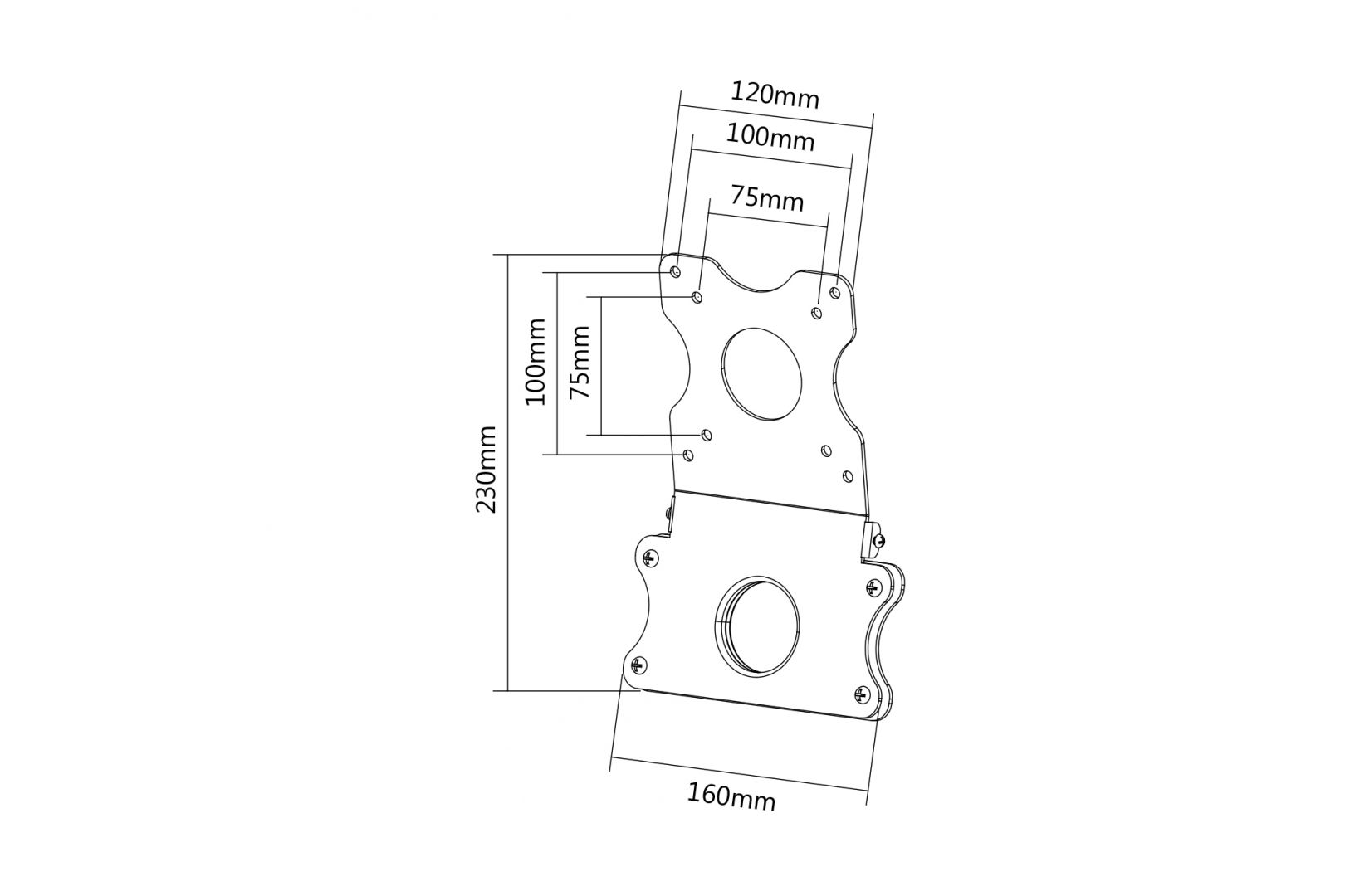 Digitus DA-90356-1 VESA Adapter Kit For iMac And Apple Displays Grey