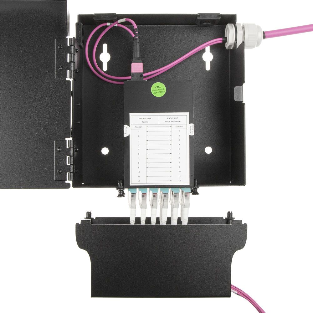 ACT Fiber patch box for Pre-terminated and MTP/MPO adapters 2 slots