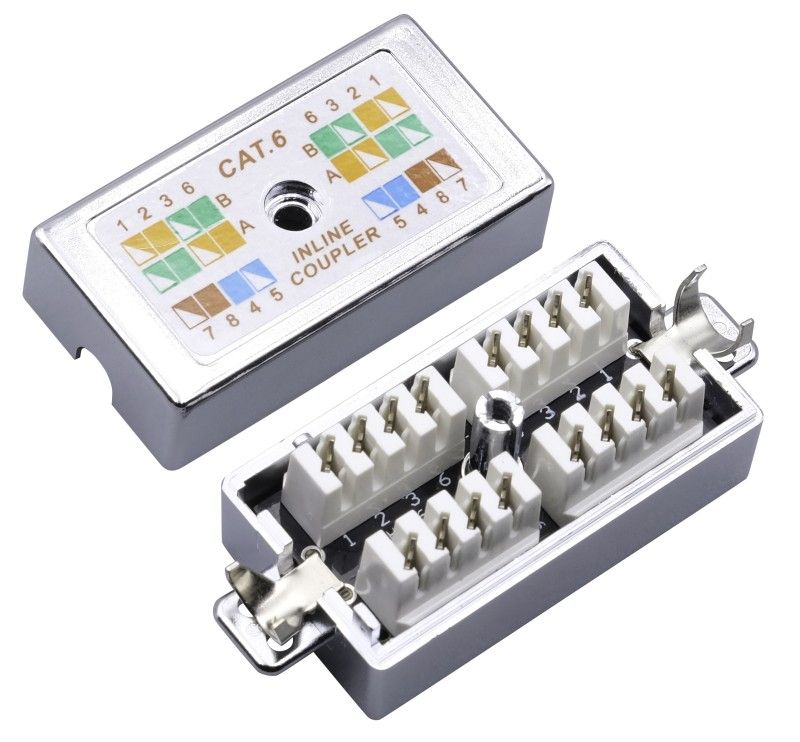 Nestron Kábel toldó; árnyékolt; Cat6; krone IDC