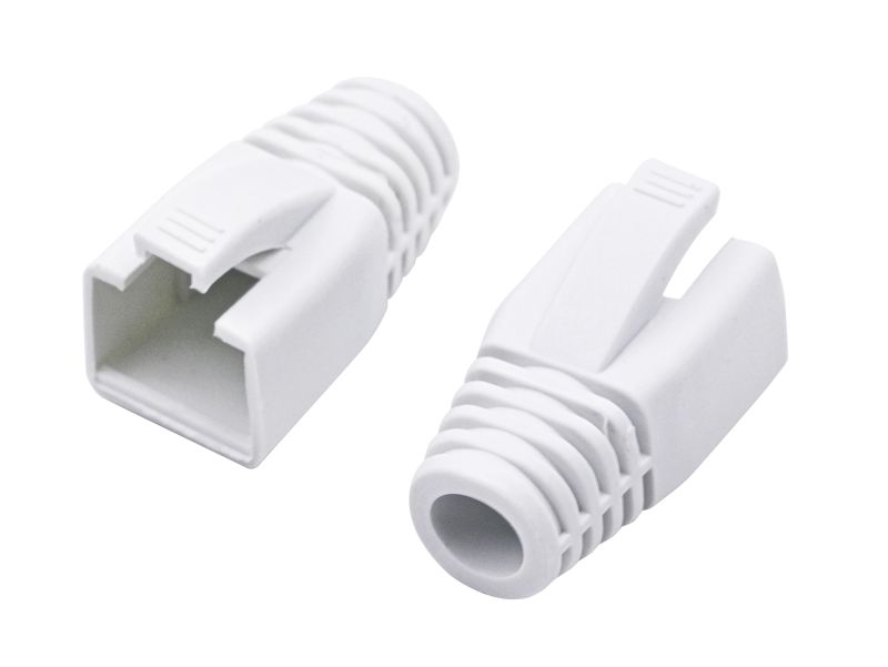 Nestron Törésgátló RJ45 csatlakozóhoz; 100 db/csomag; fehér