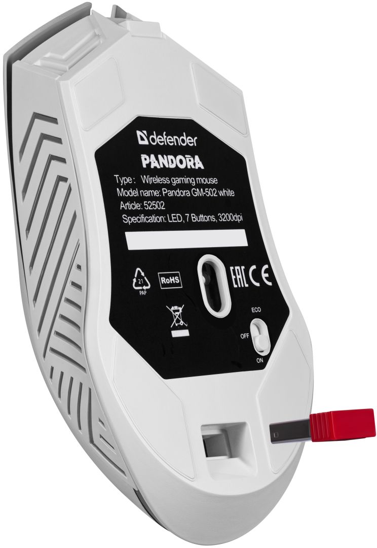 Defender Pandora GM-502 Wireless Gaming Mouse White