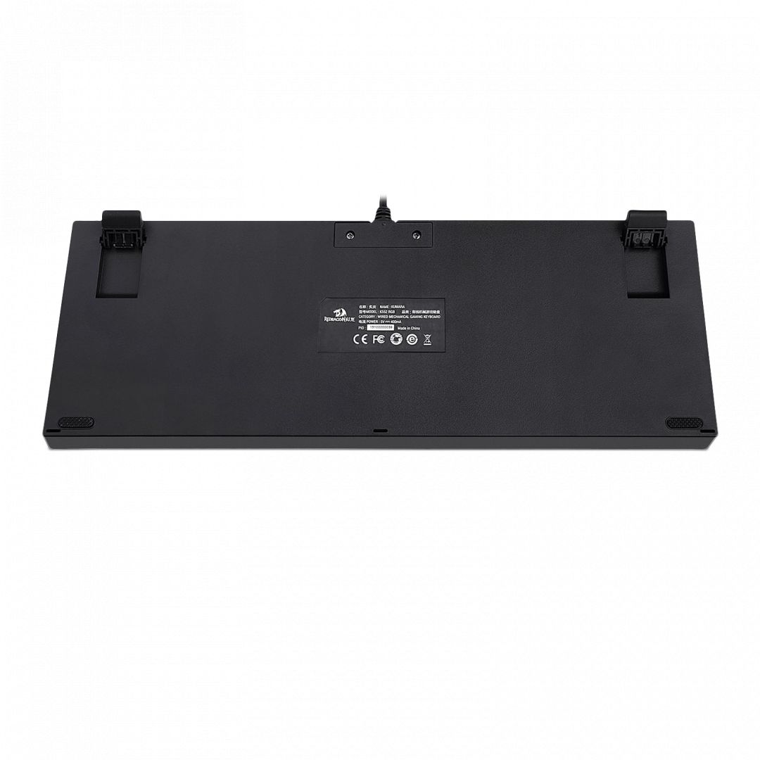 Redragon Kumara RGB Backlight Mechanical Gaming Keyboard Brown Switches Black HU