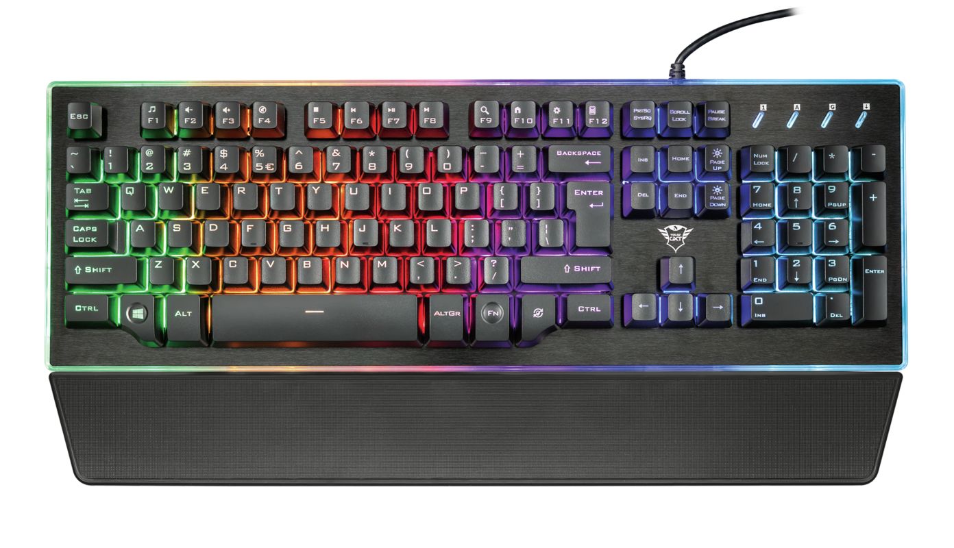 Trust GXT 860 Thura Semi-mechanical Keyboard Black UK