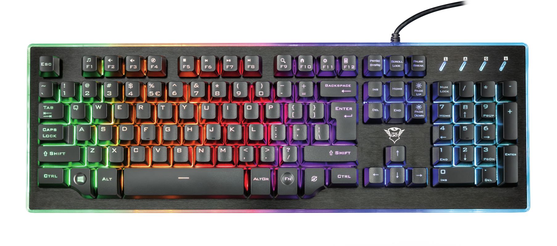 Trust GXT 860 Thura Semi-mechanical Keyboard Black UK