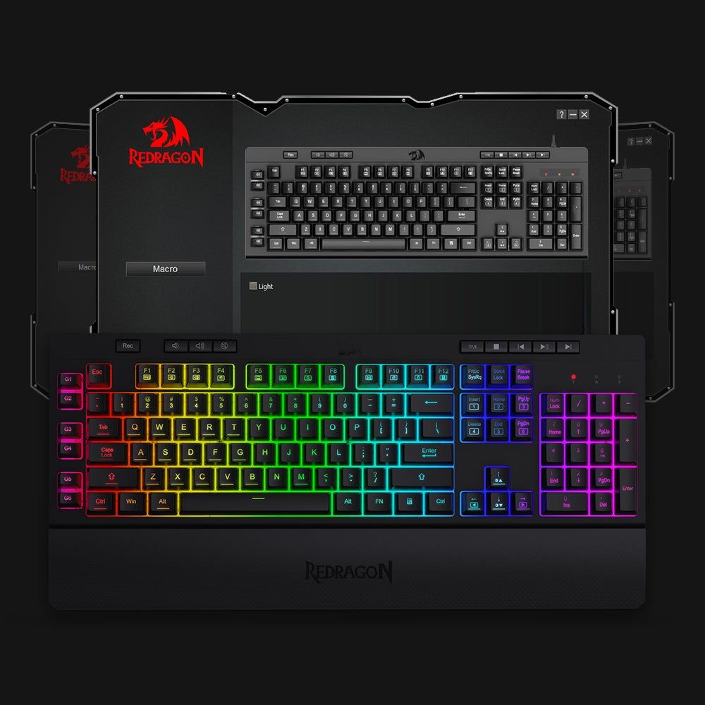 Redragon Shiva RGB Membrane Gaming Keyboard Black HU