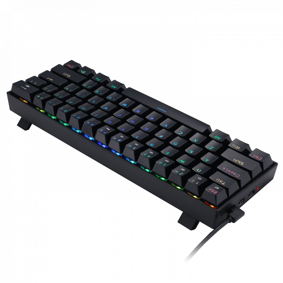 Redragon Draconic Compact RGB Wireless Red Mechanical Tenkeyless Designed Bluetooth Gaming Keyboard Black HU