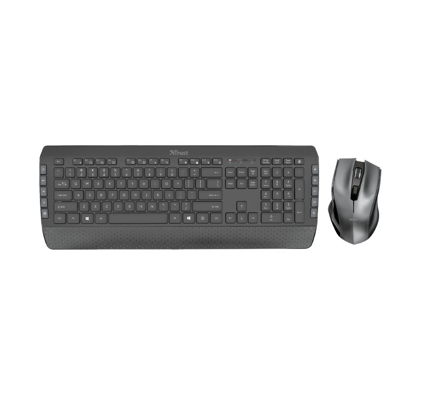 Trust Tecla-2 Wireless Keyboard + Mouse Black HU