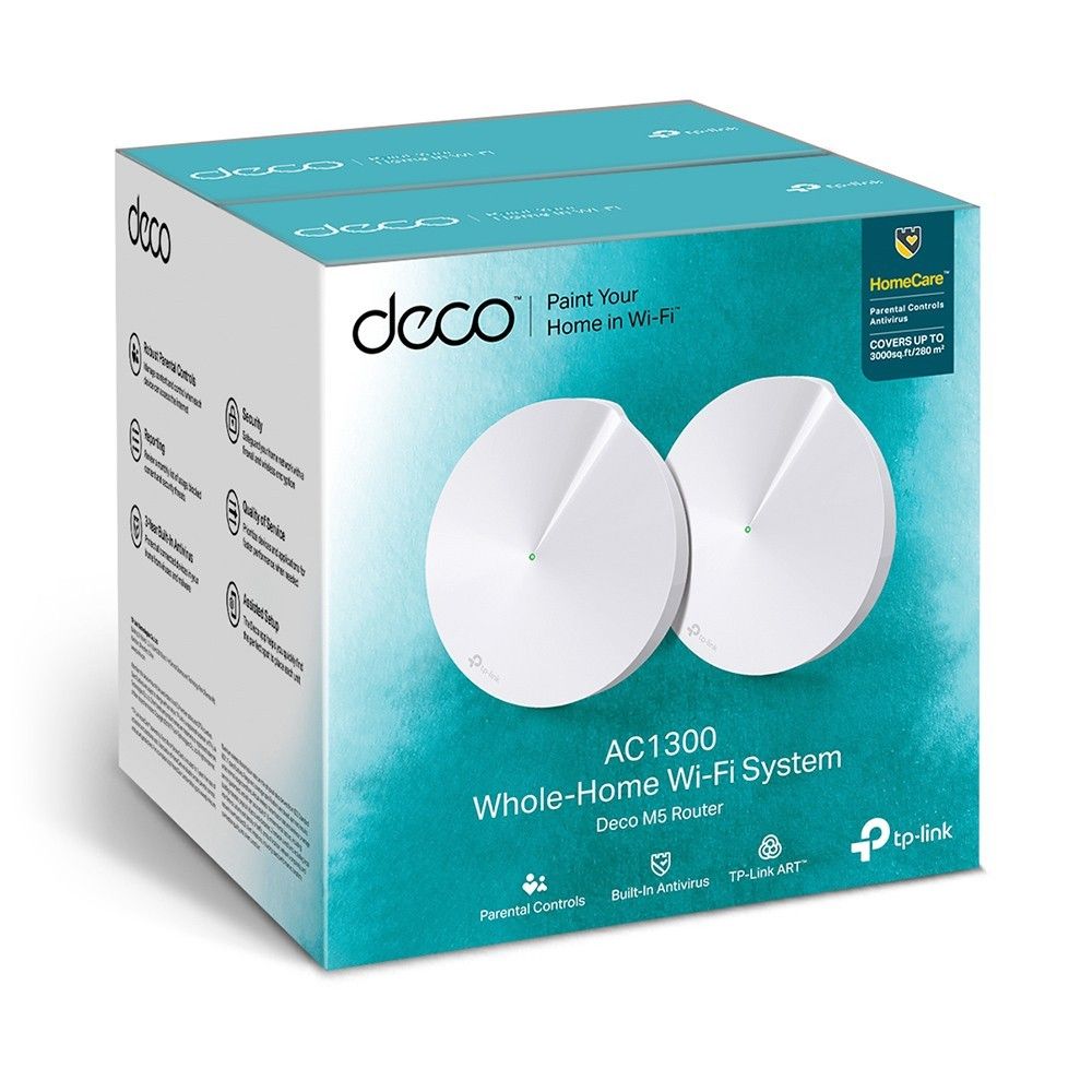 TP-Link Deco M5 AC1300 Wireless Mesh Networking system (2 Pack)