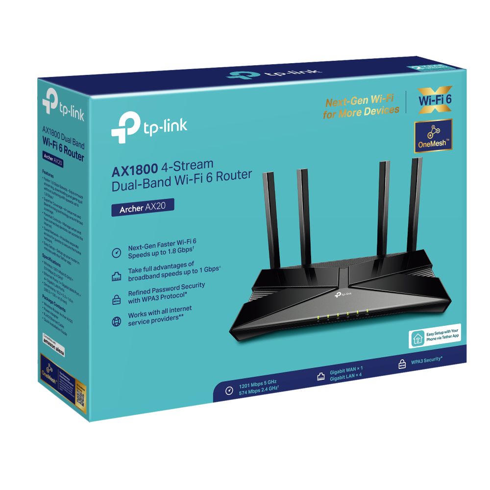 TP-Link Archer AX1800 AX1800 Dual-Band Wi-Fi 6 Router