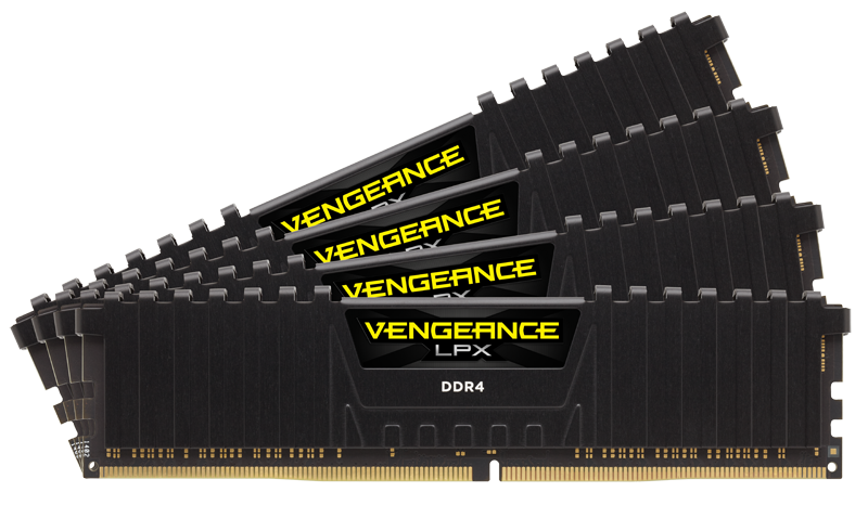 Corsair 32GB DDR4 2666MHz Kit(4x8GB) Vengeance LPX Black