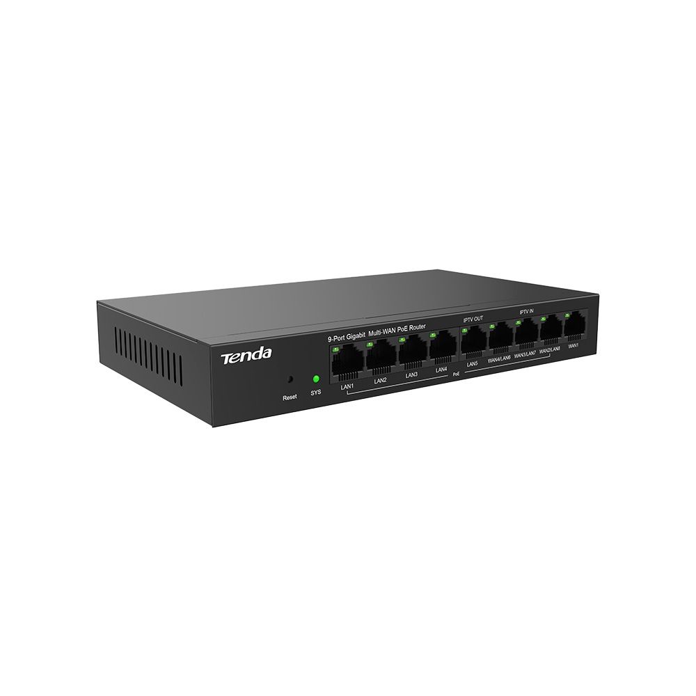 Tenda G0-8G-PoE 9 Port Gigabit Ethernet PoE Router
