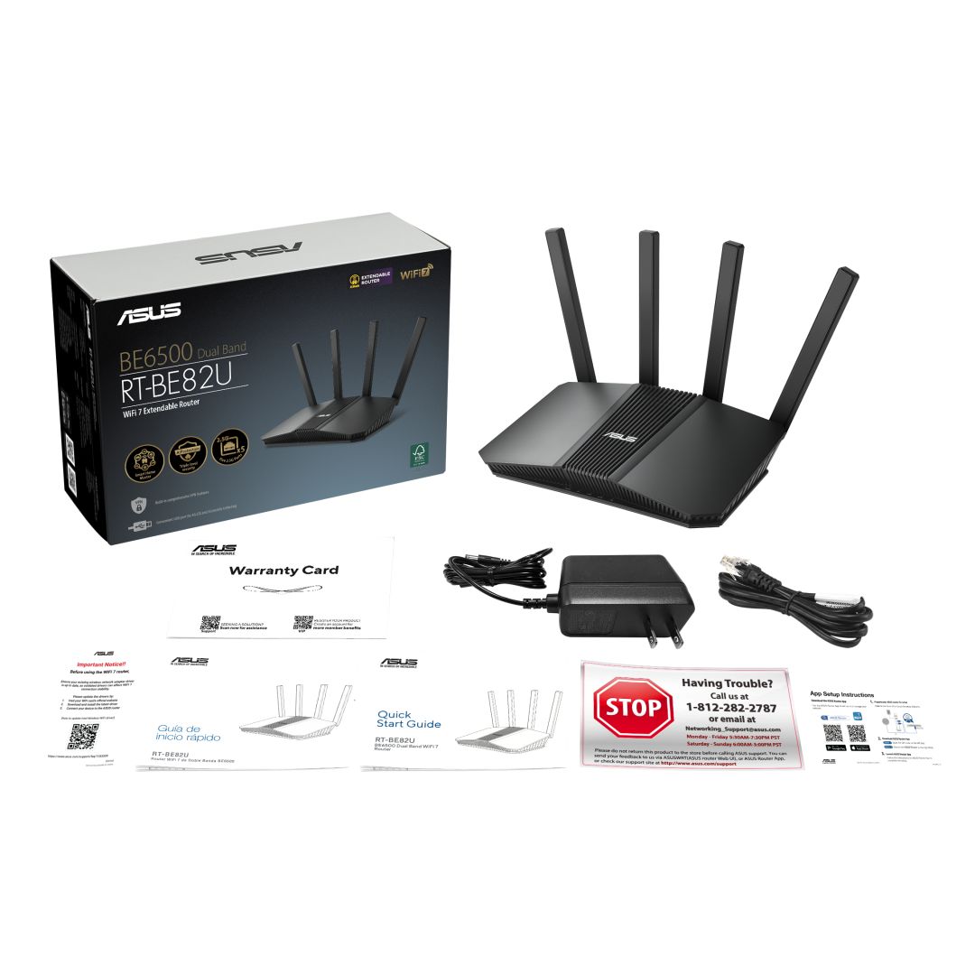 Asus RT-BE82U BE6800 AIMesh WiFi7 Router